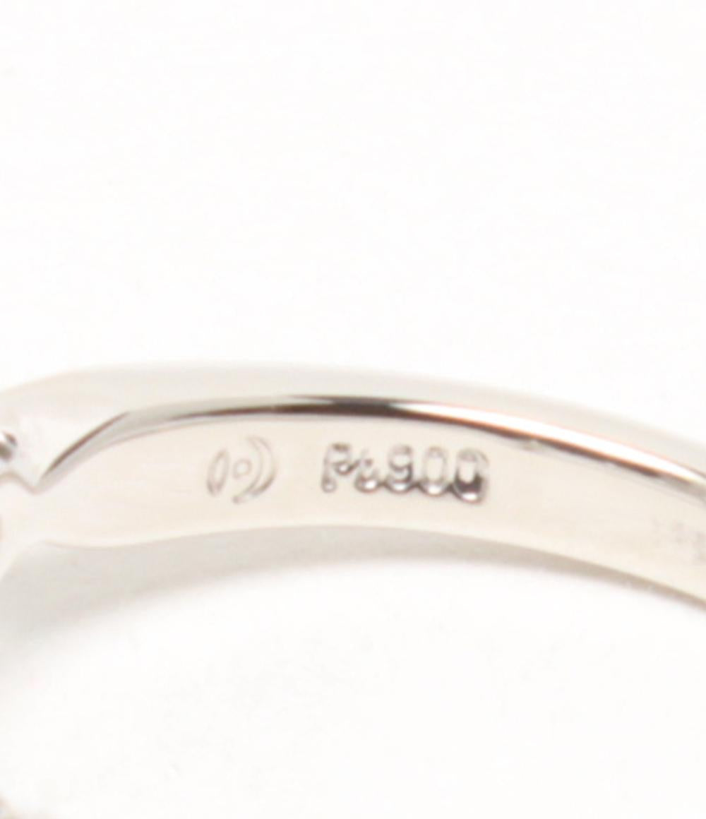 美品 TASAKI リング 指輪 Pt900 ダイヤ 0.32ct パライバトルマリン レディース SIZE 9号 タサキ