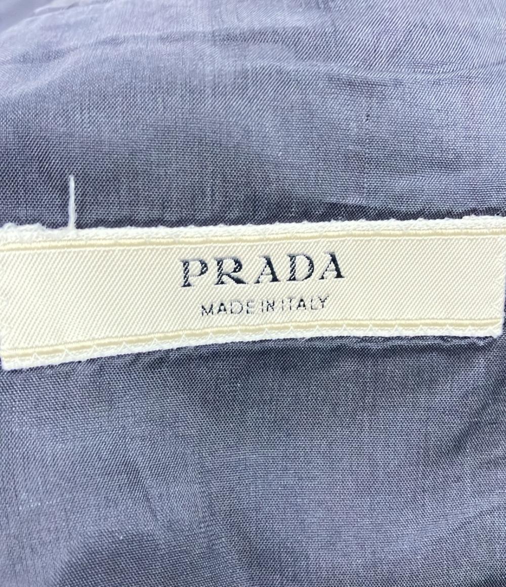 訳あり プラダ コットンナイロンテーラードジャケット メンズ SIZE 50R (XL) PRADA