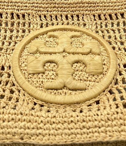 Tory Burch クラッチバッグ ラフィア ロゴ レディース トリーバーチ