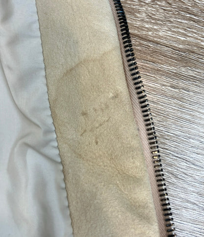 訳あり EMMETI ダウンベスト ジレ ムートン レディース SIZE 40 (S) エンメティ
