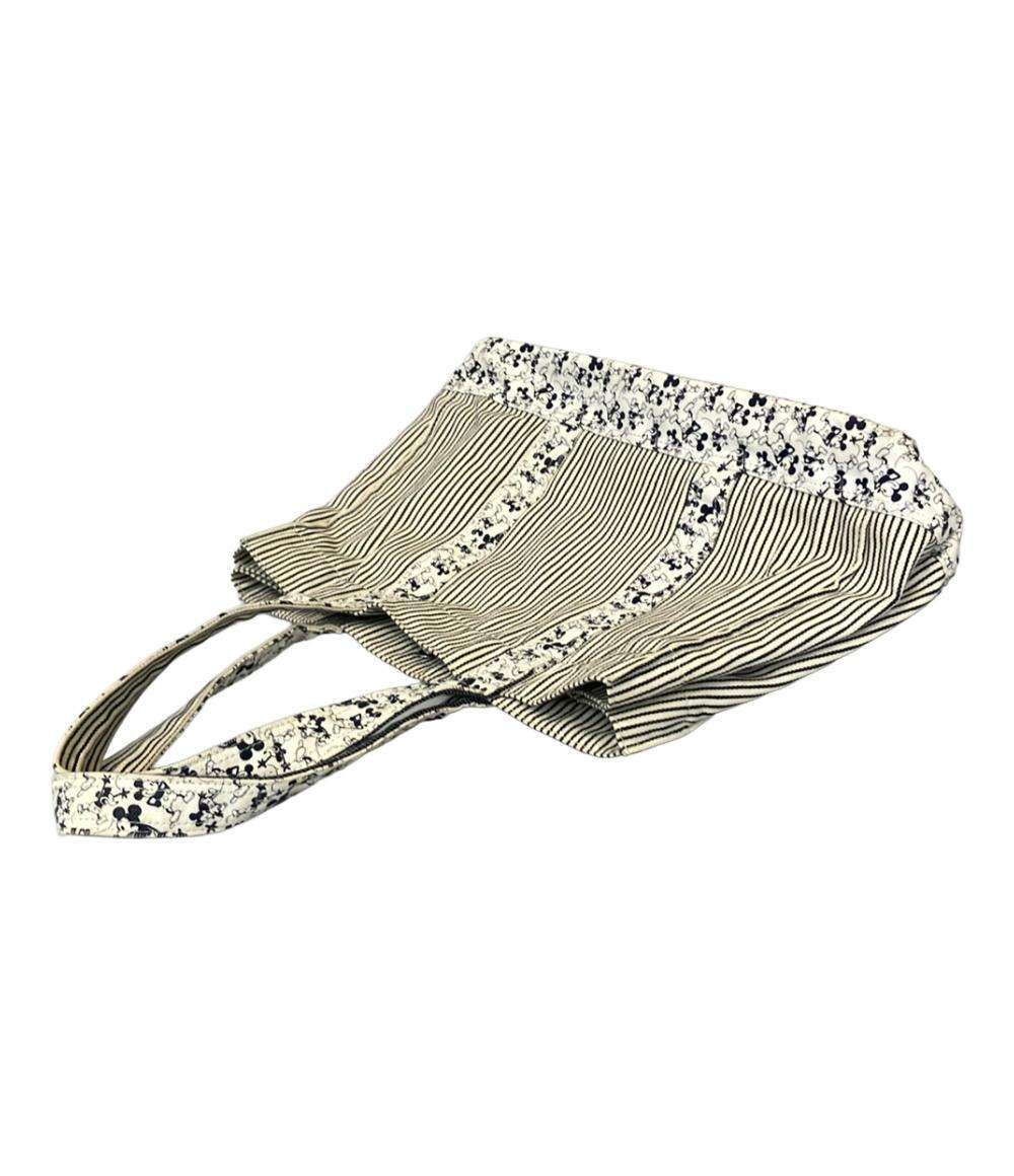 PORTER トートバッグ 肩掛け ミッキーコラボ ストライプ柄 レディース ポーター