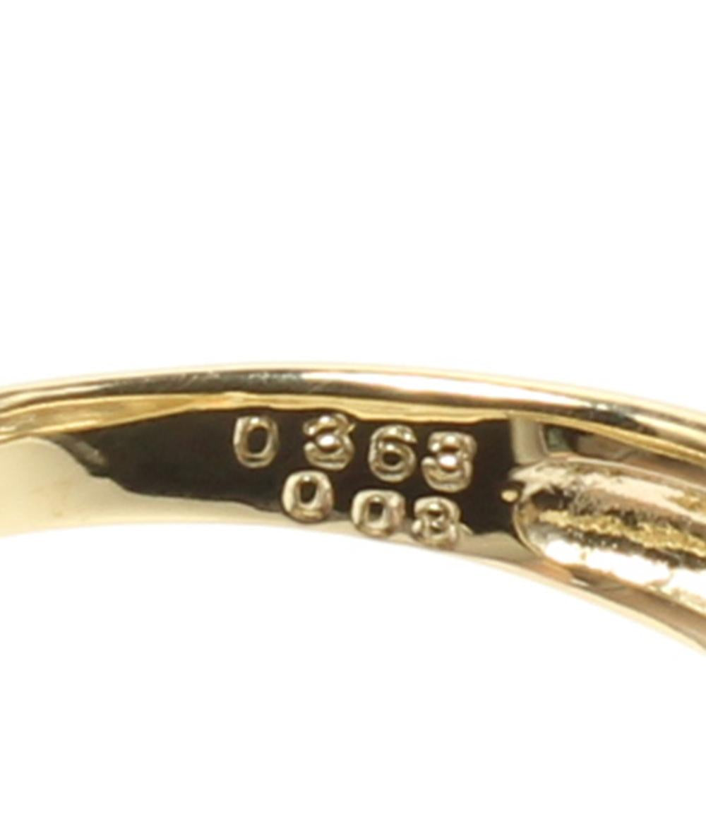 美品 リング 指輪 K18 Pt900 ダイヤ0.36ct 0.08ct レディース