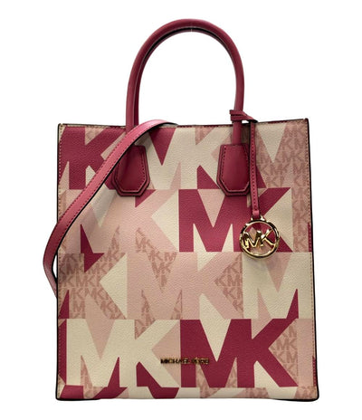美品 MICHAEL KORS 2WAY ハンドバッグ トートバッグ ショルダーバッグ 斜め掛け MERCER レディース マイケルコース