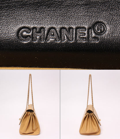 CHANEL チェーンショルダーバッグ 肩掛け ゴールド金具 6番台 チョコバー 2.55 レディース シャネル