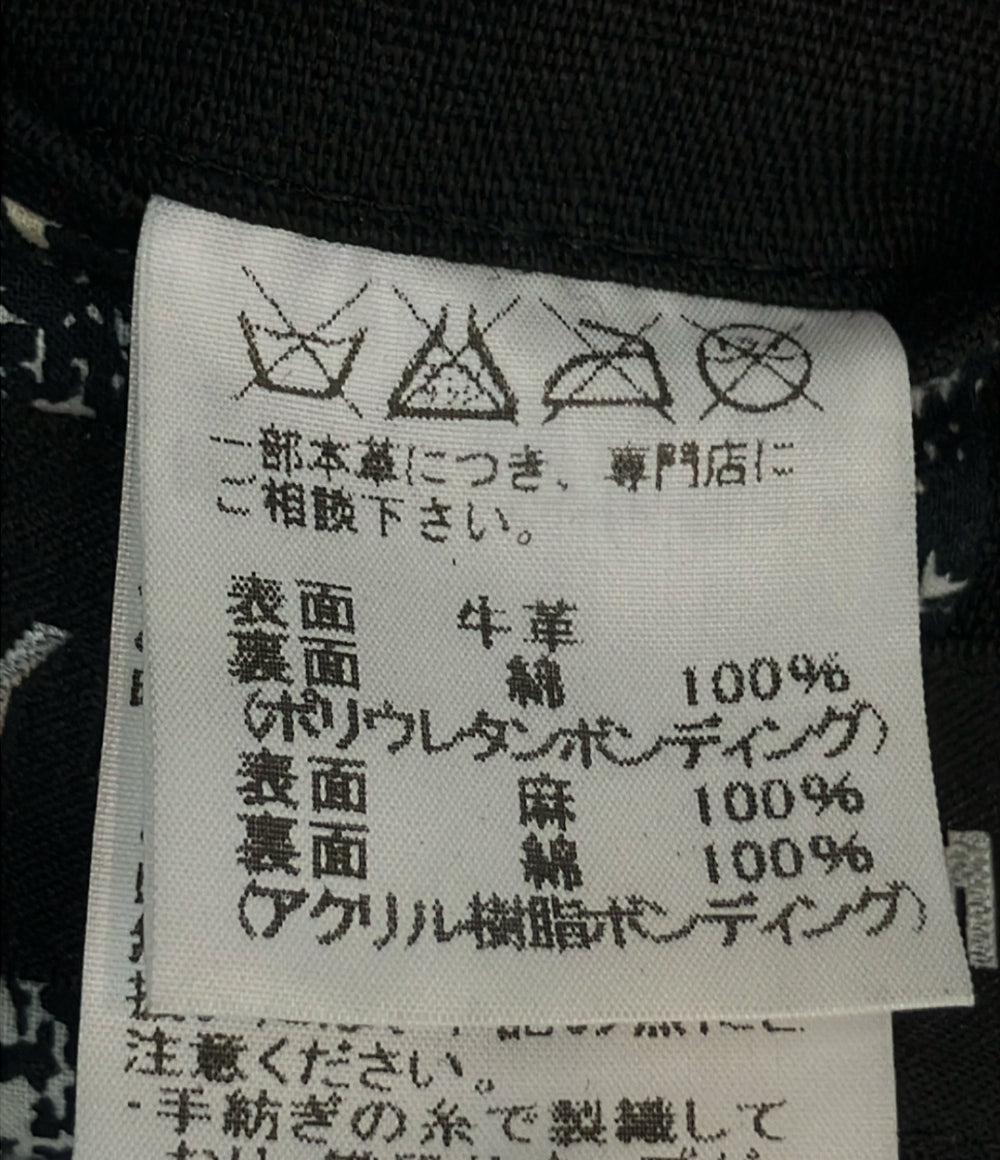 ISSEY MIYAKE テーラードジャケット 素材切替 牛革 ME51LD055 メンズ SIZE 1 (S) イッセイミヤケ