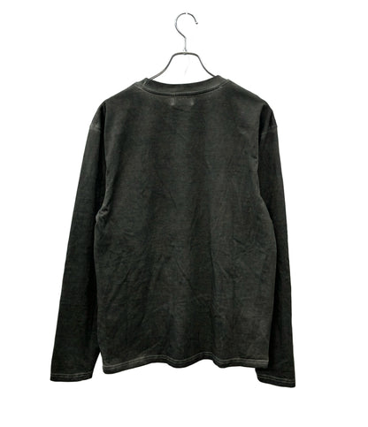 THUG CLUB 長袖Tシャツ ロングスリーブ 24SS ユーズド加工 メタルパーツ TC BASIC LONG-SLEEVE TC24TS0802 メンズ SIZE 2 (M) サグクラブ