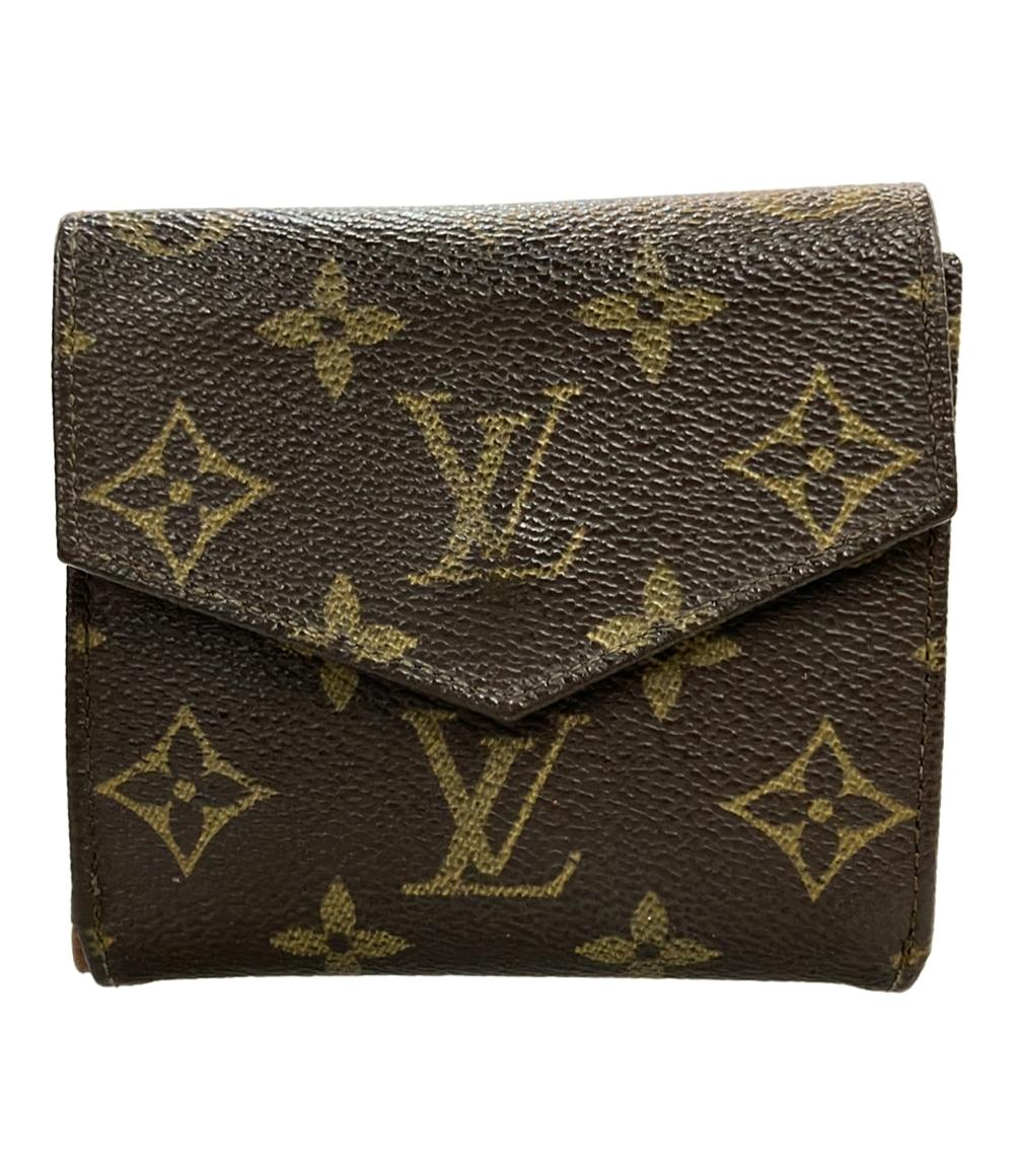 LOUIS VUITTON ダブルホック 二つ折り財布 モノグラム ポルトモネ ビエ M61660 レディース ルイ・ヴィトン