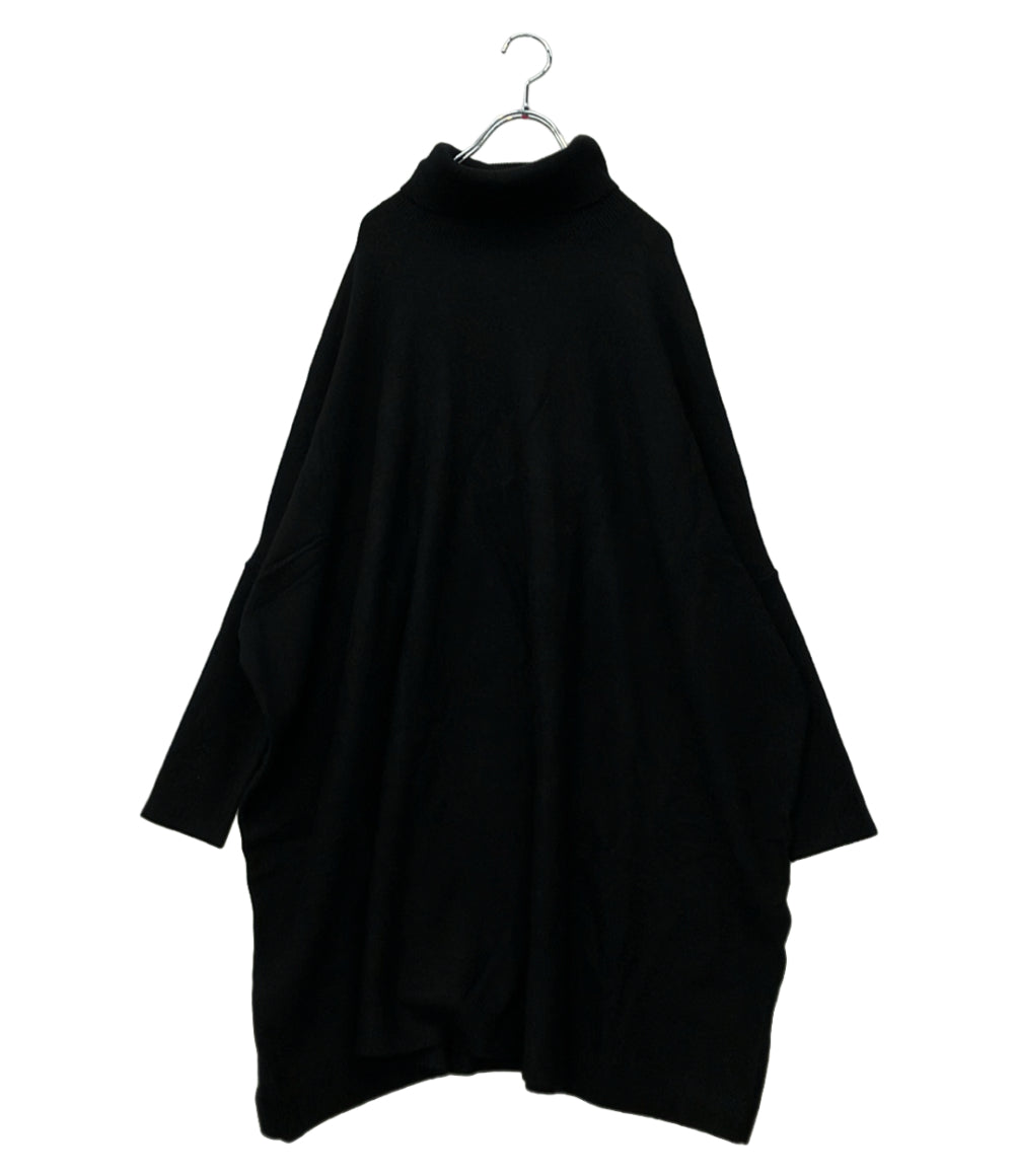 美品 BEARDSLEY 長袖ニット タグ付き ロング ビッグニットタートル BEZ1042505A0003 レディース SIZE F ビアズリー