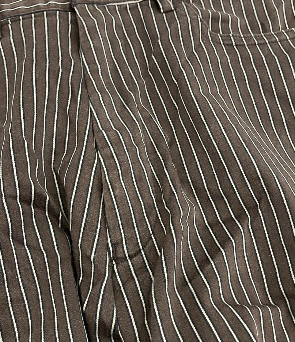 バーバリーブラックレーベル ロングパンツ ストライプ レディース SIZE 79 (XL) BURBERRY BLACK LABEL