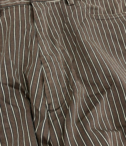 バーバリーブラックレーベル ロングパンツ ストライプ レディース SIZE 79 (XL) BURBERRY BLACK LABEL