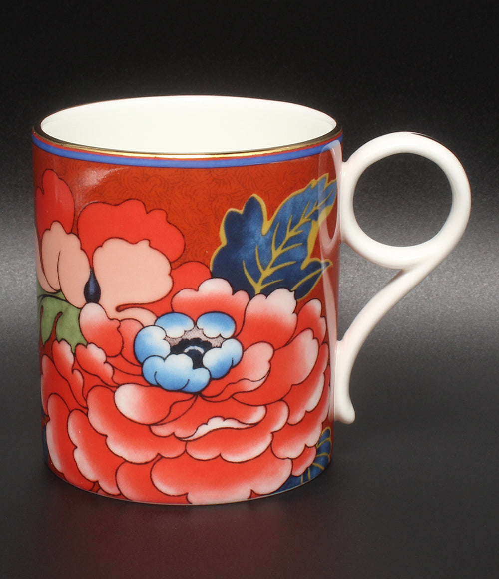 美品 WEDGWOOD マグカップ ペオニア ブラッシュ ウェッジウッド