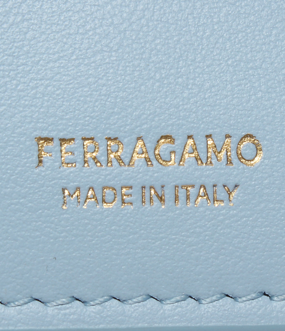美品 FERRAGAMO 二つ折り長財布 ガンチーニ レディース フェラガモ