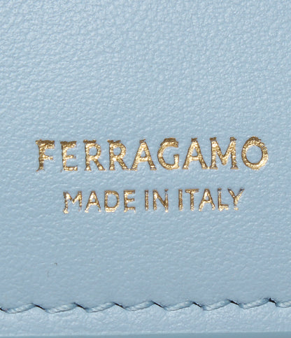美品 FERRAGAMO 二つ折り長財布 ガンチーニ レディース フェラガモ