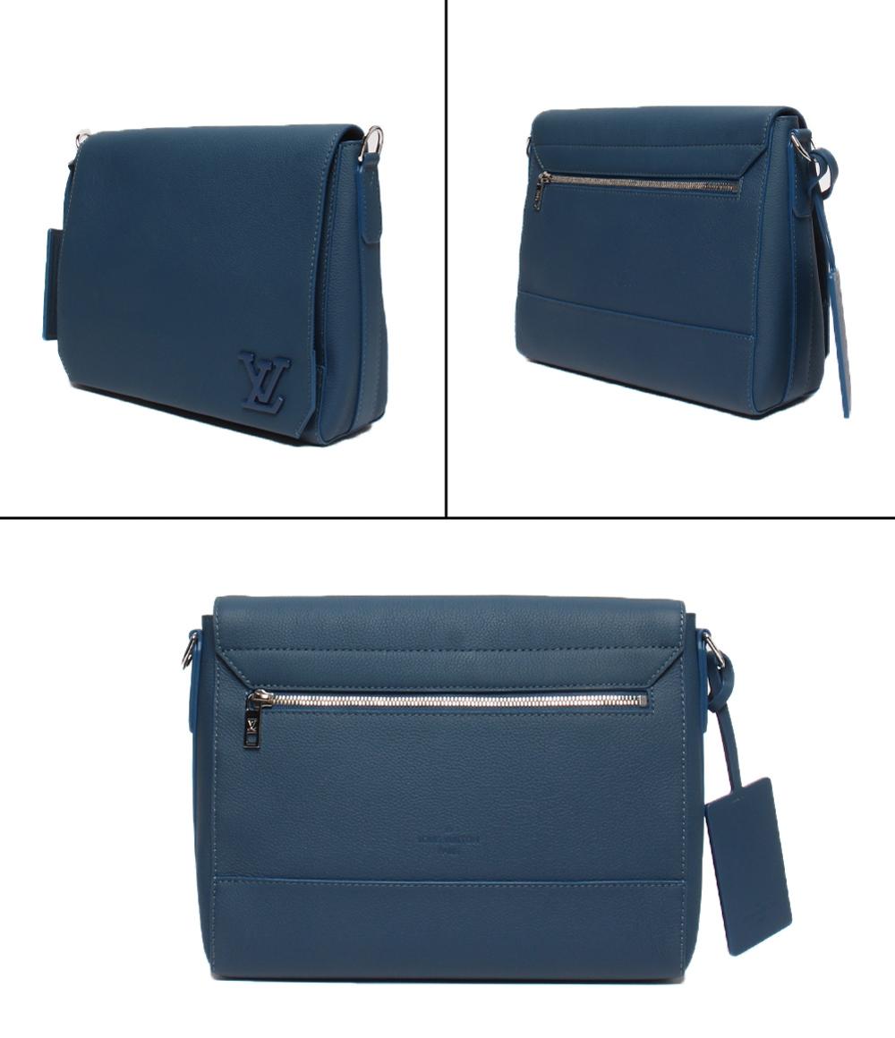 美品 LOUIS VUITTON ショルダーバッグ メッセンジャーバッグ 斜め掛け LVアエログラム テイクオフ M23709 メンズ レディース ルイ・ヴィトン