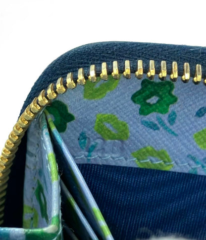 プラダ ラウンドファスナー長財布 サフィアーノ レザー 内側フラワー柄 レディース PRADA