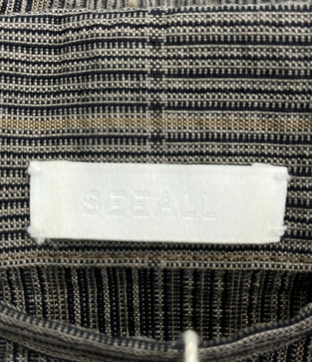 SEEALL 半袖 ジップアップブルゾン セットアップ メンズ SIZE 4 シーオール