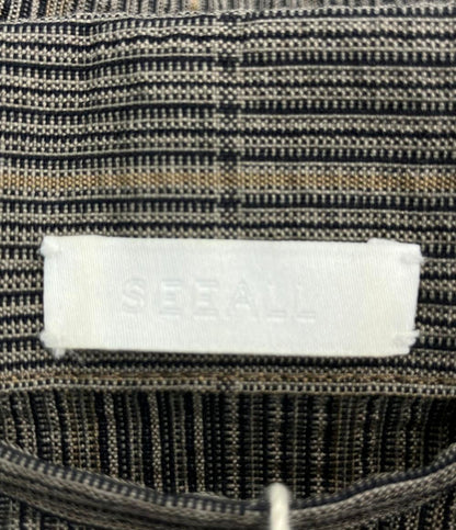 SEEALL 半袖 ジップアップブルゾン セットアップ メンズ SIZE 4 シーオール