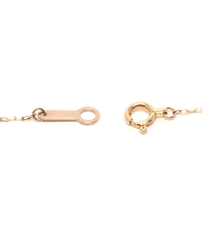 美品 4℃ ネックレス K18 ピンクトルマリン ダイヤ ハートモチーフ レディース ヨンドシー