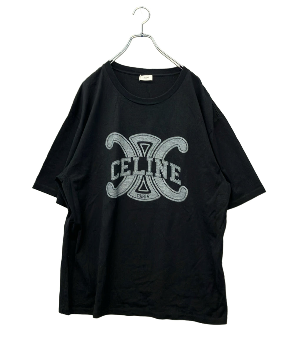 CELINE 半袖Ｔシャツ トリオンフ ロゴ ルーズ Tシャツ  コットンジャージー 2X568671Q メンズ SIZE M セリーヌ