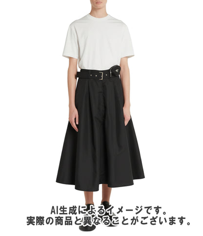 プラダ ナイロンスカート ロゴプリント トライアングル ポーチ Re-Nylon ASC1 2023 816 21H953 S232 1WQ8 レディース SIZE 38 (M) PRADA