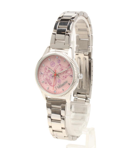 美品 腕時計 サン＆ムーン ポケットモンスター クオーツ ピンク レディース メンズ