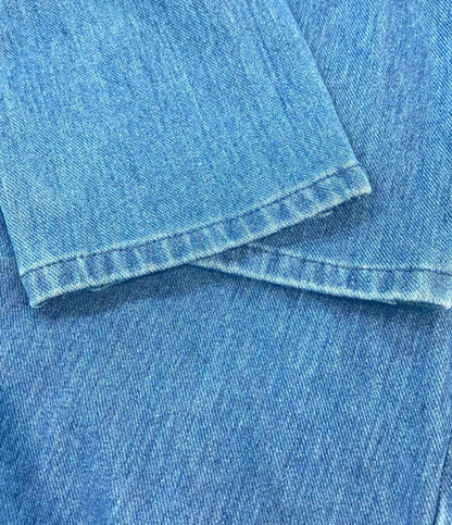 美品 ヤヌーク テーパードパンツ タックテーパード DENIT 57131101 レディース SIZE XS YANUK