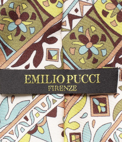 美品 エミリオ・プッチ ネクタイ シルク100％ メンズ Emilio Pucci