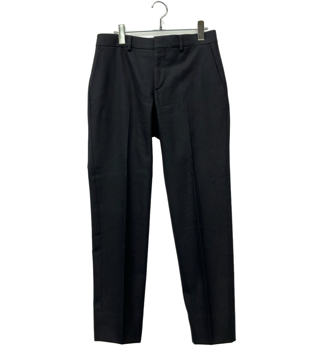 HERMES パンツ スラックス メンズ 黒 40 HERMES スラックスパンツ ウール 745205H372 レディース SIZE 40 (M