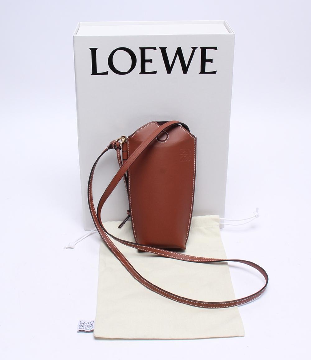 美品 ロエベ ショルダーバッグ 斜め掛け ゲートポケット レディース LOEWE