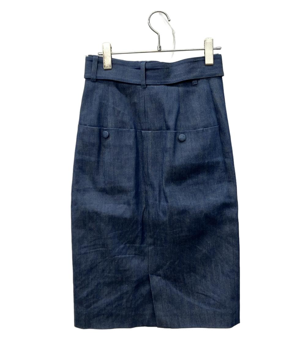 J&M Davidson デニムスカート ベルト付き 08674-20274B レディース SIZE 8 (M) ジェイアンドエムデヴィッドソン