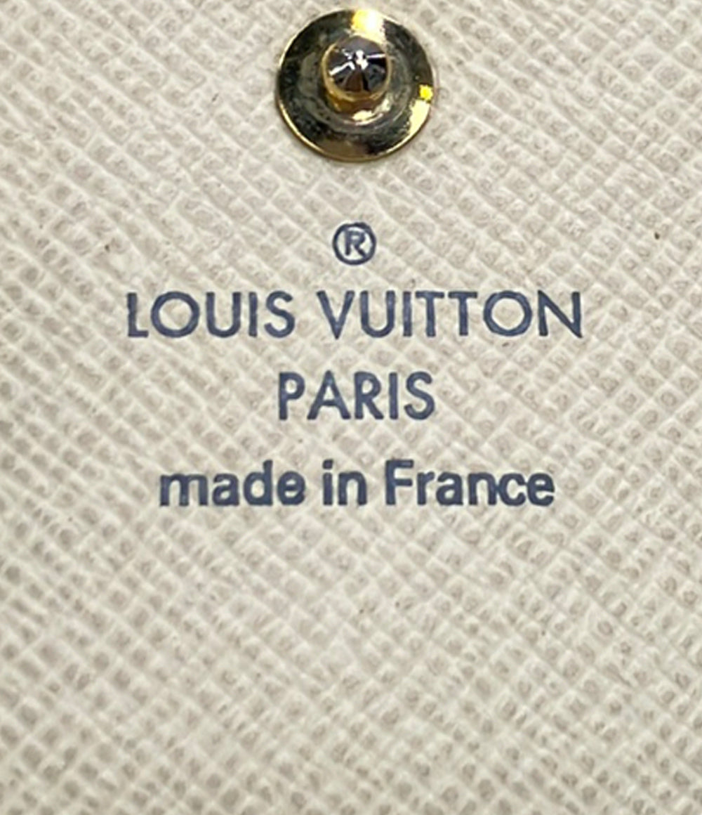 LOUIS VUITTON ダブルホック 二つ折り財布 ポルトフォイユ エリーズ ダミエ アズール N61733 レディース ルイ・ヴィトン