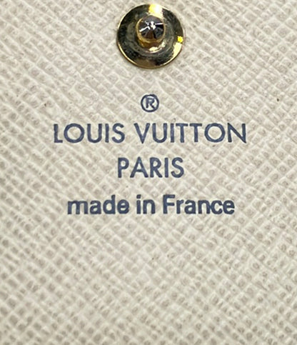 LOUIS VUITTON ダブルホック 二つ折り財布 ポルトフォイユ エリーズ ダミエ アズール N61733 レディース ルイ・ヴィトン