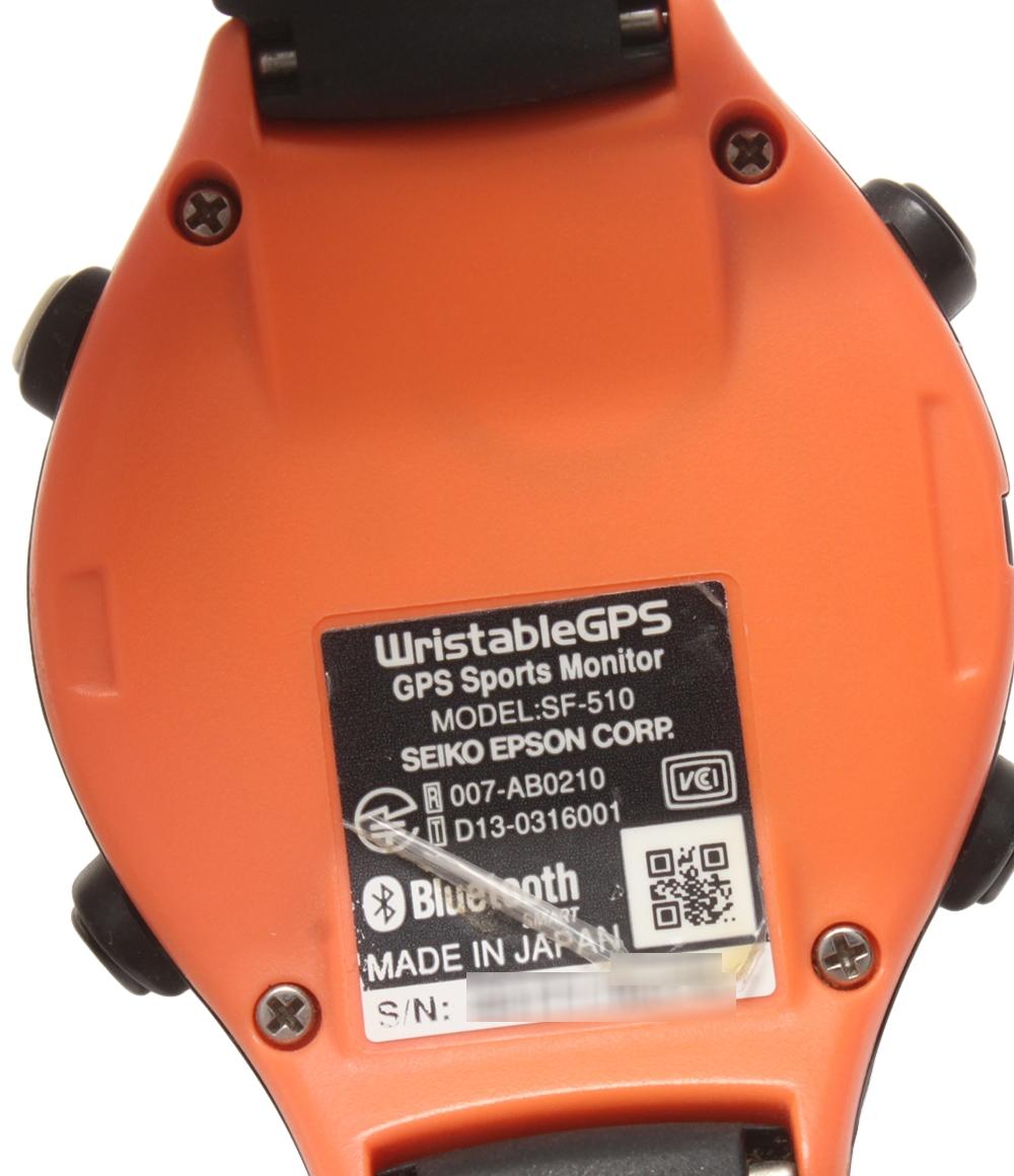 Epson 腕時計 GPS ランニングウォッチ Bluetooth WristableGPS バッテリー充電 SF-510 レディース メンズ エプソン