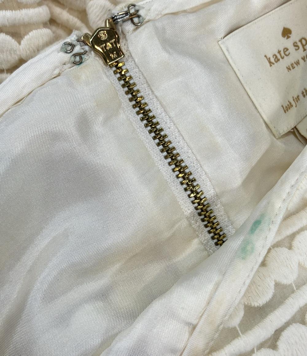訳あり Kate Spade 花柄ワンピース 七分袖 レディース SIZE 4A (XS) ケイトスペード