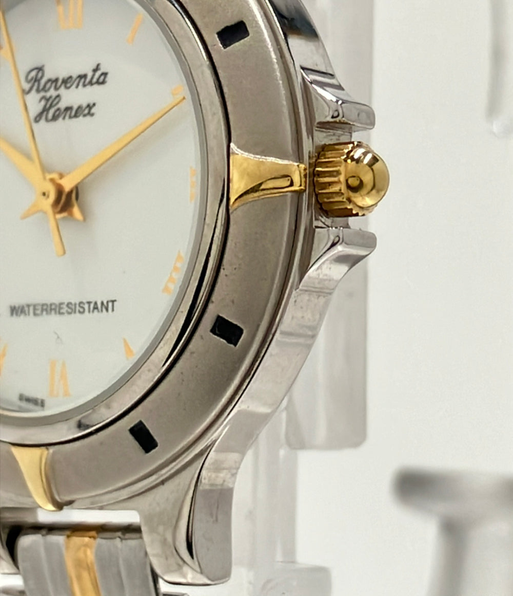 Roventa Henex 腕時計 クオーツ ホワイト レディース ロベンタ・ヘネックス