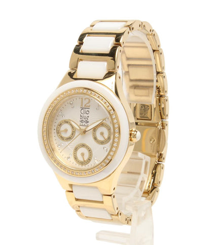 Clio blue 腕時計 クオーツ ホワイト レディース クリオブルー