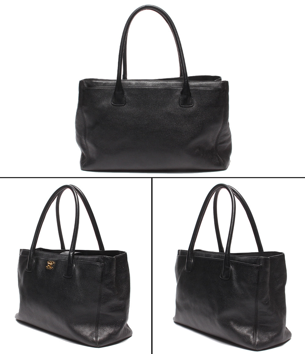 CHANEL トートバッグ ゴールド金具 キャビアスキン 12番台 エグゼクティブトート A15206 レディース シャネル