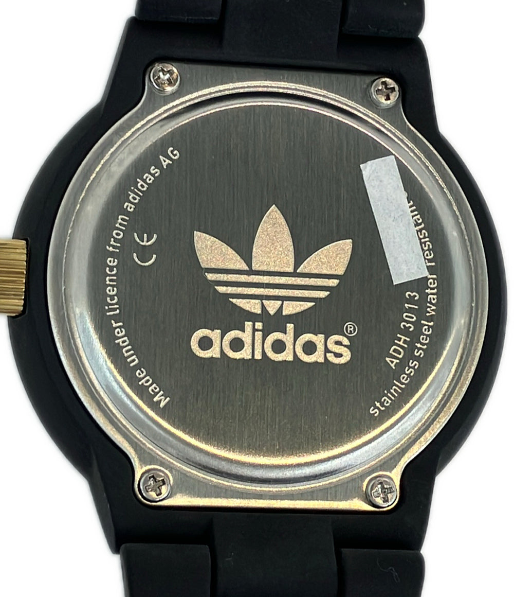美品 adidas 腕時計 クオーツ ブラック ADH3013 レディース メンズ アディダス