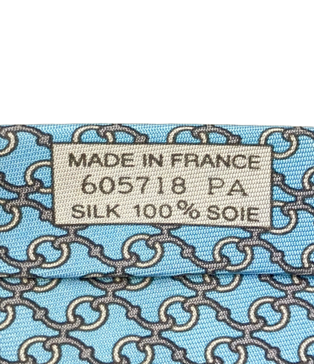 HERMES ネクタイ シルク100% メンズ エルメス