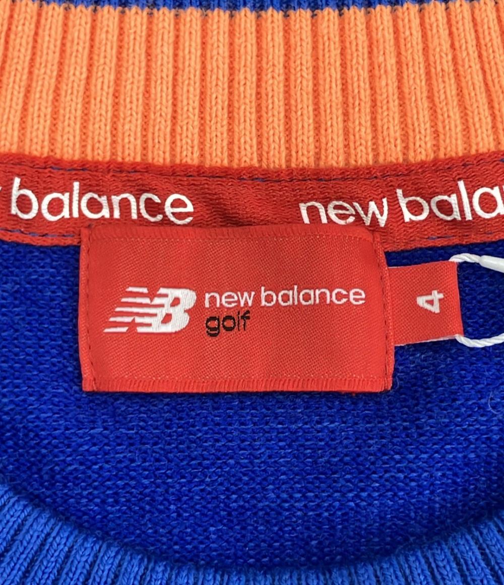 美品 ニューバランス 長袖ニット メンズ SIZE 4 (M) NEW BALANCE