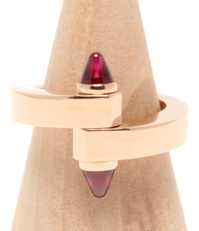 美品 Cartier リング 指輪 K18 ガーネット メノット BK5457 レディース SIZE 14号 カルティエ