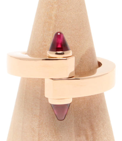 美品 Cartier リング 指輪 K18 ガーネット メノット BK5457 レディース SIZE 14号 カルティエ