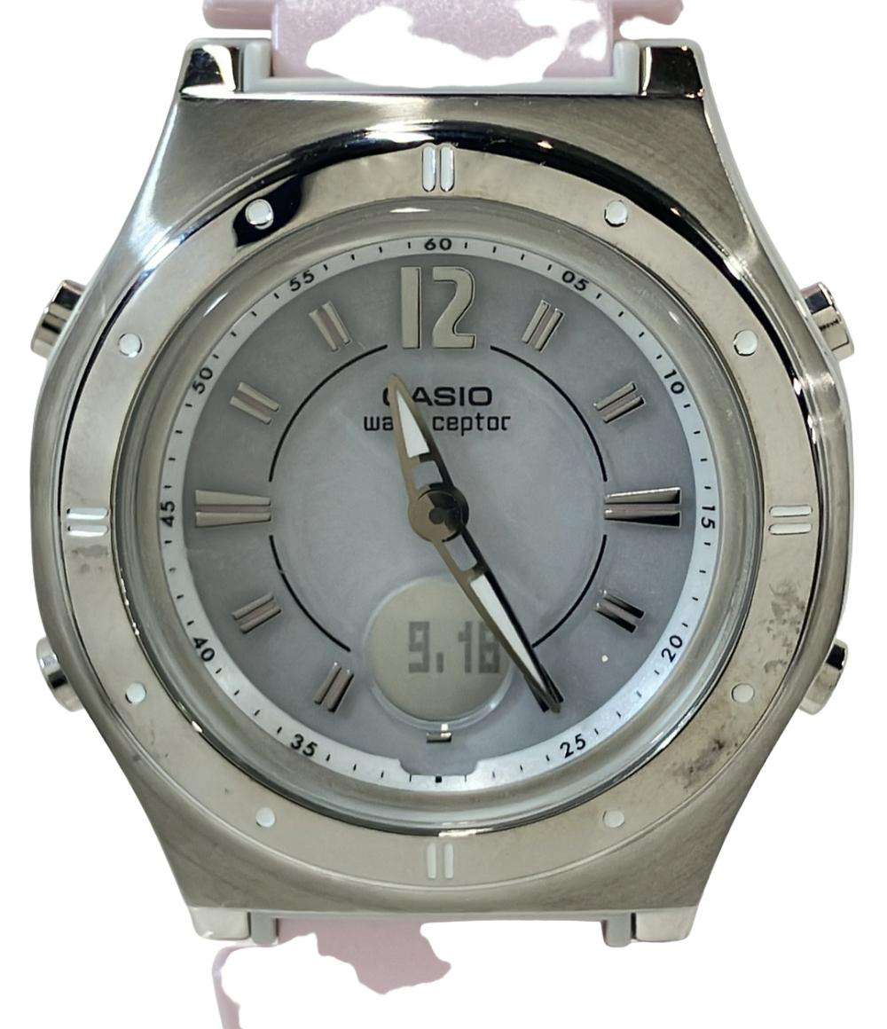 カシオ 腕時計 wave ceptor ソーラー ホワイト LWA-M142 レディース CASIO