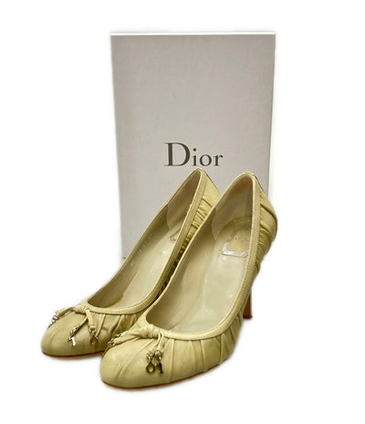Christian Dior ロゴチャーム ギャザーハイヒール レディース SIZE 39 (L) クリスチャンディオール
