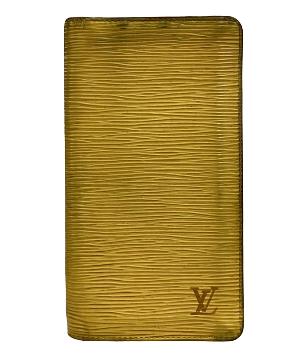 ルイ・ヴィトン 二つ折り札入れ長財布 ポルトカルトクレディ エピ M63219 レディース LOUIS VUITTON