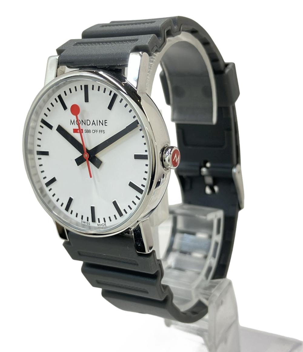 MONDAINE 腕時計 クオーツ ホワイト メンズ モンディーン