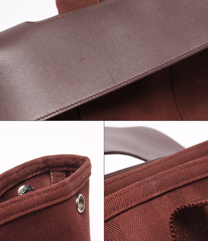 HERMES ハンドバッグ シルバー金具 トワルシェブロン ヴァルパライソ PM レディース エルメス