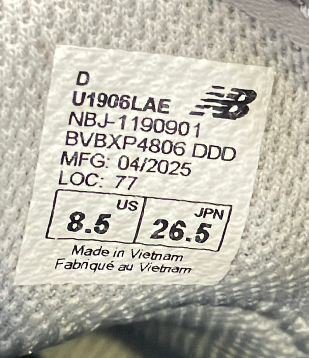 美品 NEW BALANCE ローファースニーカー U1906LAE メンズ SIZE 26.5 (M) ニューバランス