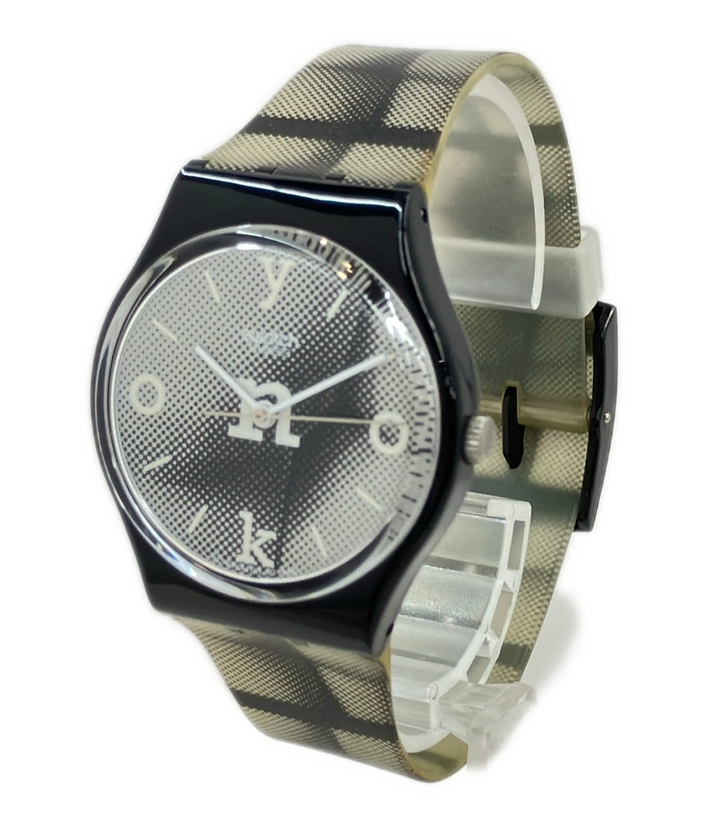 美品 Swatch 腕時計 オノヨーコ Yoko Ono クオーツ レディース メンズ スウォッチ