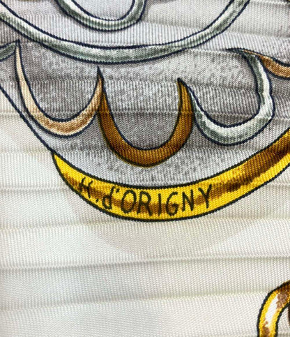 HERMES スカーフ シルク100% プリーツカレ90 Festival レディース エルメス